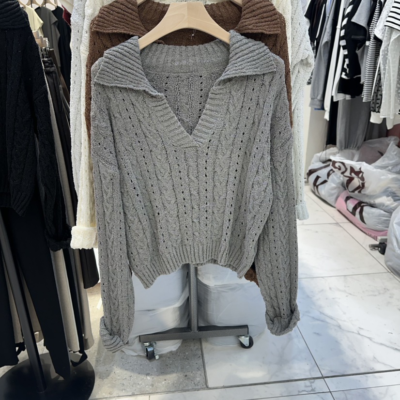 BLOOM-Q东大门㊣直邮女装新品人气25秋冬热卖真品休闲针织衫