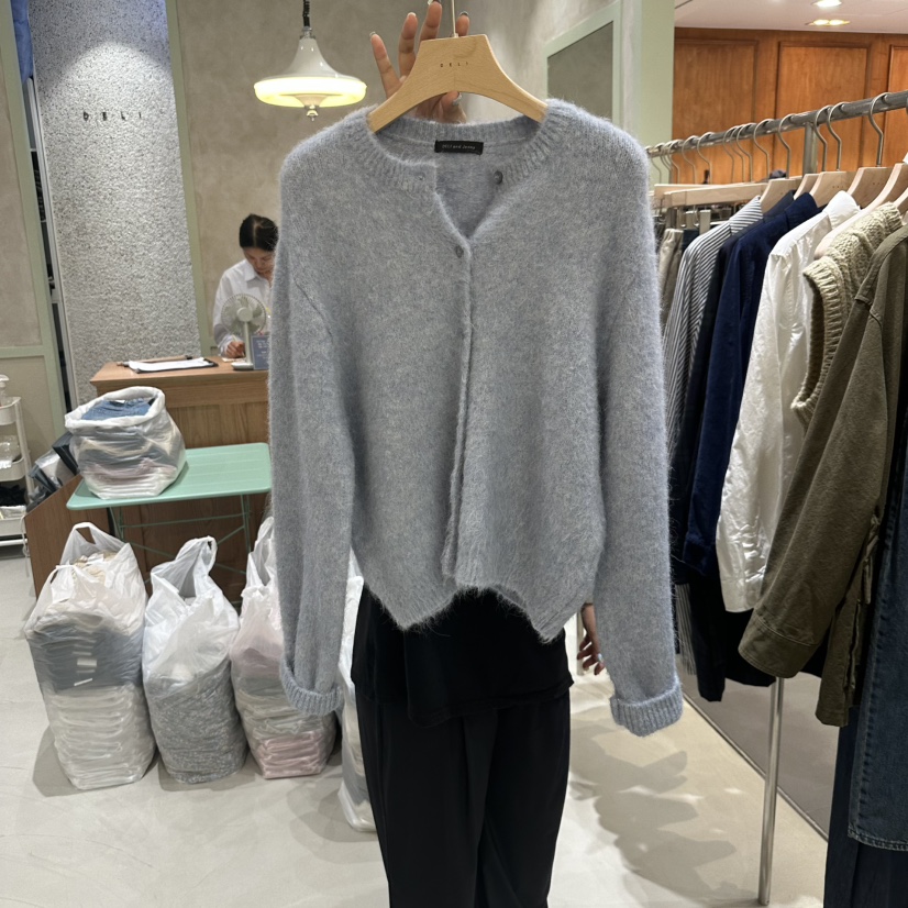 DELI JENNY东大门㊣代购女士新品时尚休闲25秋冬人气热卖毛衣