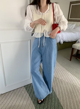 MELLOUNGE-2件起韩国代购㊣女士新品26春夏热卖推荐牛仔裤