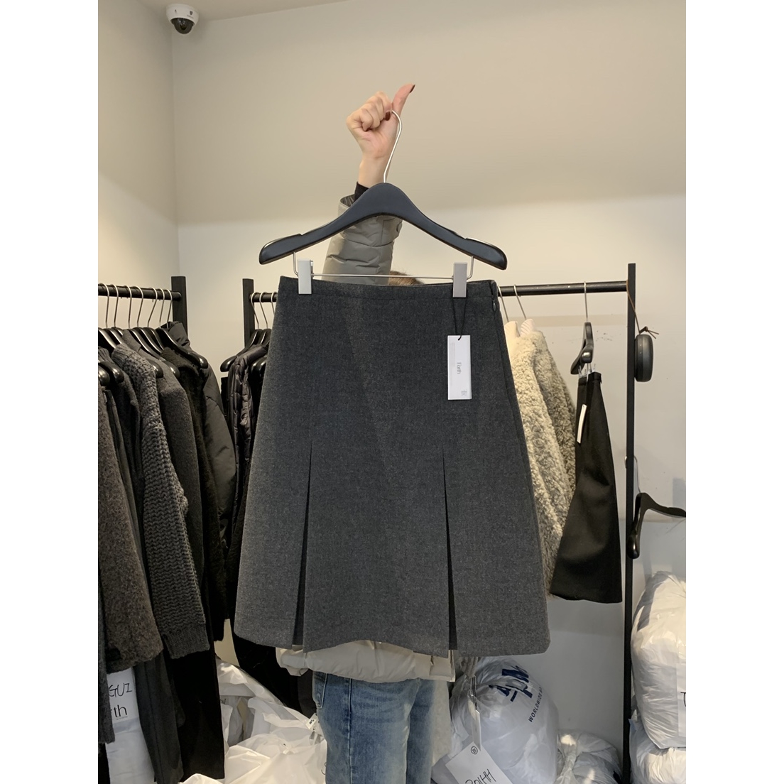 FORTH韩国代购㊣女士新款热卖推荐时尚休闲25秋冬半身裙中短裙