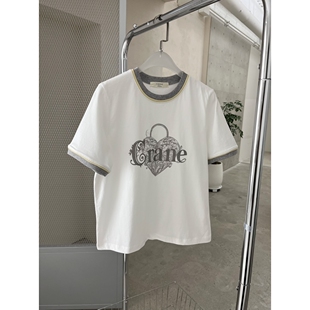 J CRANE㊣韩国直邮实拍女士新品休闲26春夏热卖时尚推荐T恤
