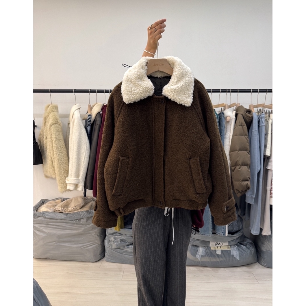 CEDAR WOOD东大门㊣实拍女装新品真品热卖25秋冬推荐人气夹克