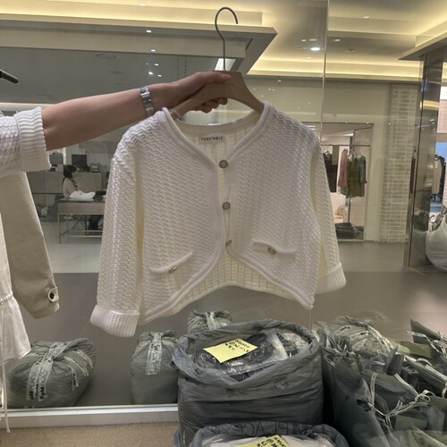 VEGETABLE㊣东大门代购女装26秋冬新品真品时尚休闲人气开衫