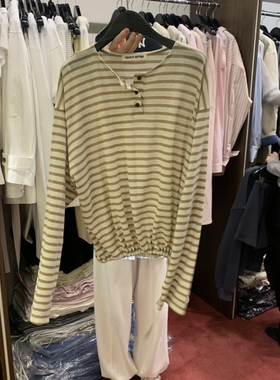 PEANUT BUTTER韩国直邮㊣女装新款休闲推荐时尚长袖T恤亚麻