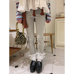 BOUTIQUE-L东大门㊣代购女装新品人气热卖打底裤鲨鱼裤蕾丝