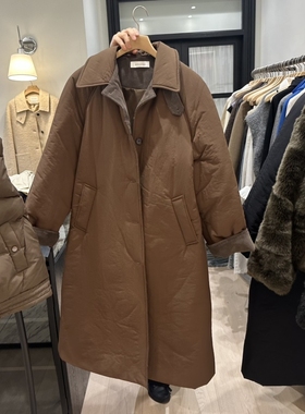 NOTTINGHAM韩国代购㊣女士新品热卖真品时尚休闲长款棉服填充