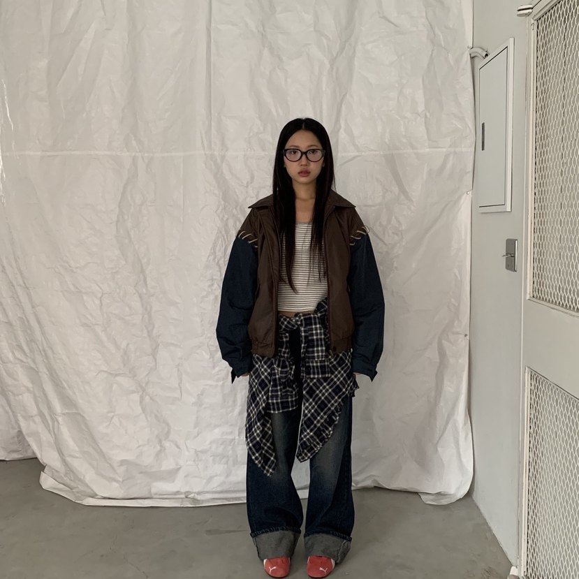 SUNDER MARKET东大门㊣代购女士新品人气时尚25秋冬真品夹克