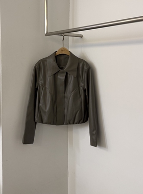 TEWNTY FOUR SEVEN24-7㊣韩国直邮实拍女士新品推荐夹克皮革