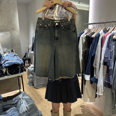 URBANE-P韩国直邮㊣女士新品26春夏推荐人气短裤水洗牛仔布