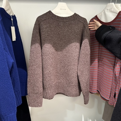 FRENCH DOOR韩国代购㊣女装新品真品休闲时尚25秋冬毛衣圆领