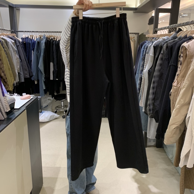 SELF SERVICE东大门㊣代购女装新款真品休闲休闲裤刺绣棉质