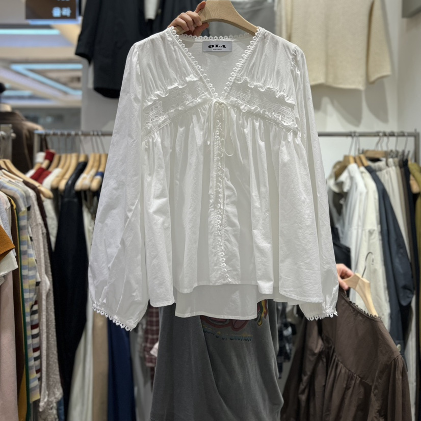 mellor/OLA韩国直邮㊣女士新款25秋冬休闲人气时尚真品衬衫