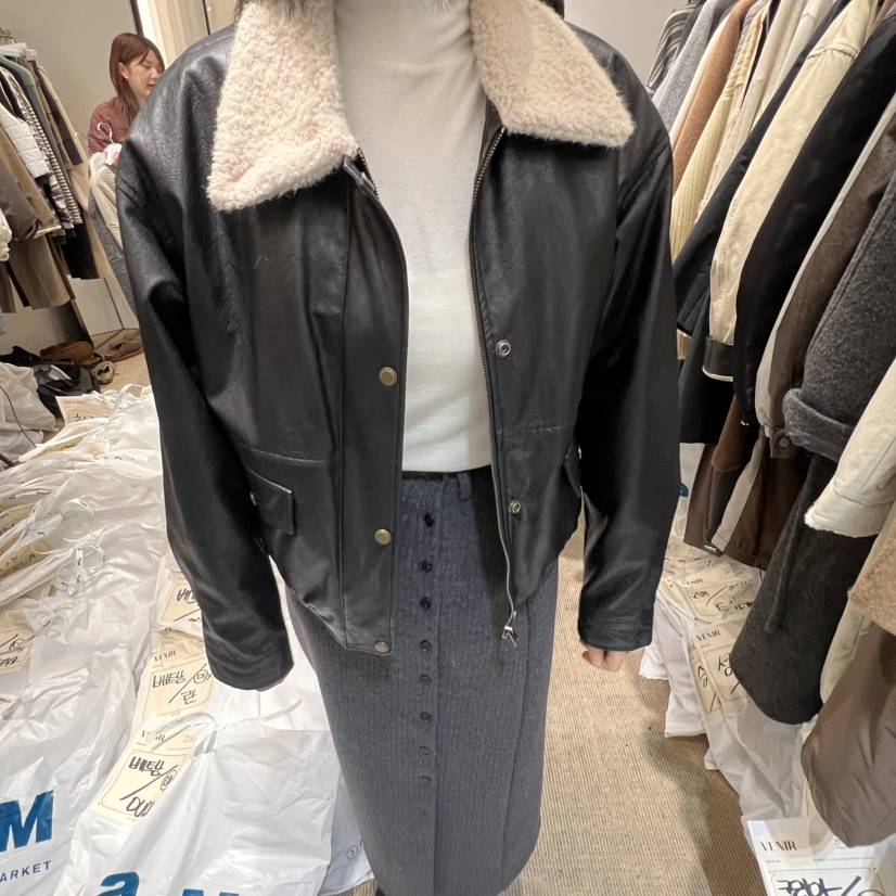 VENIR-a东大门㊣实拍女装新款休闲人气真品推荐时尚25秋冬夹克