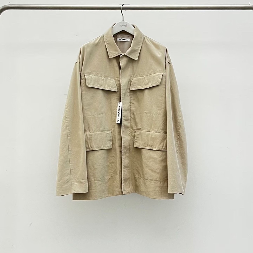 HOWELL韩国代购㊣女士新款时尚人气推荐25秋冬真品夹克双口袋