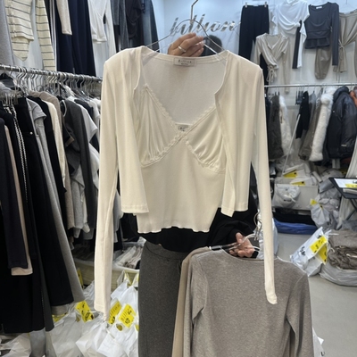 BILLION-L东大门㊣代购女装新品25秋冬休闲时尚推荐套装蕾丝