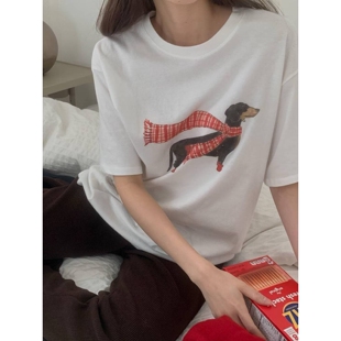 HAY KNOCK东大门㊣直邮女装新品热卖人气推荐25秋冬真品T恤