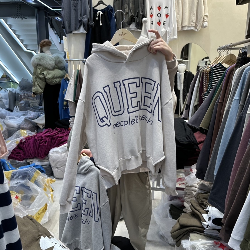 REPLAY东大门㊣直邮女装新品推荐真品热卖时尚25秋冬卫衣内里绒