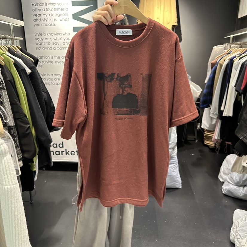 EL BOSQUE韩国直邮㊣女装新款推荐热卖时尚真品休闲25秋冬T恤
