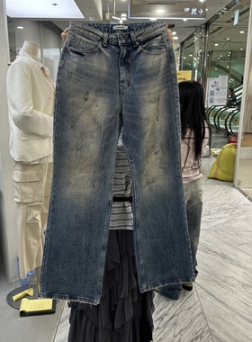 FOUNDATION韩国直邮㊣女装新品25秋冬休闲时尚推荐热卖牛仔裤