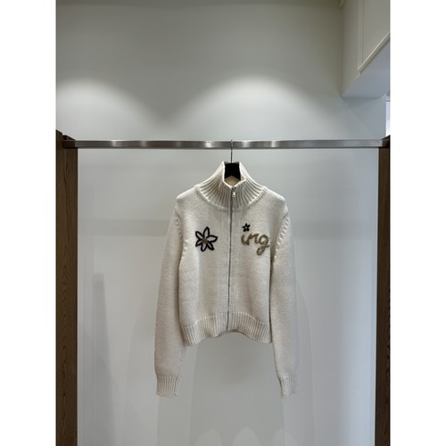 FIFO东大门㊣代购女士新款时尚休闲25秋冬真品针织衫手工刺绣