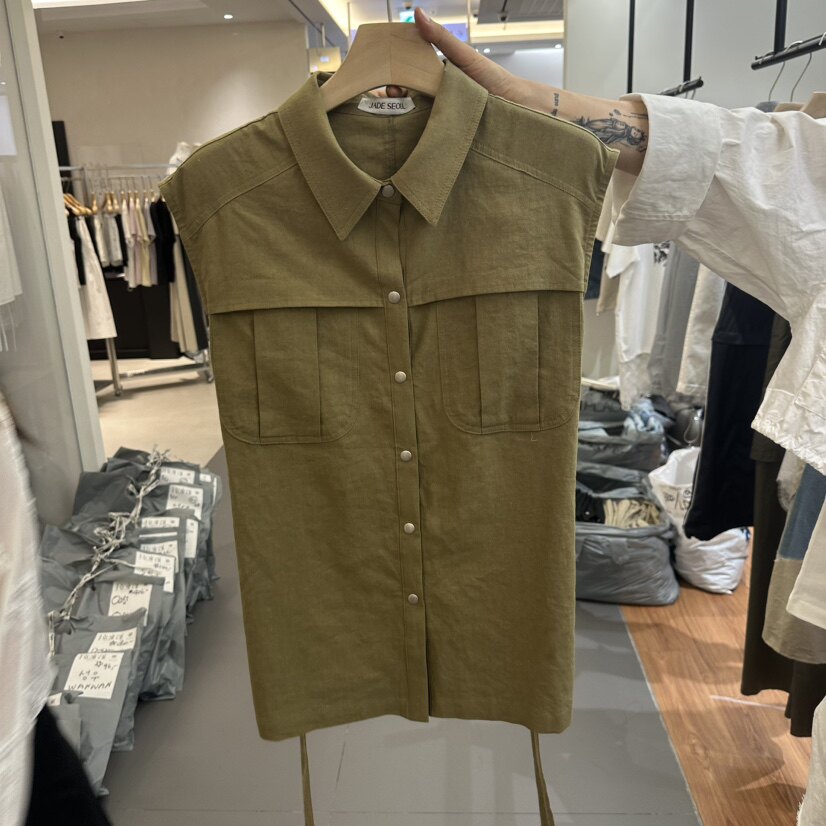 JADE SEOUL_MARKET韩国东大门代购㊣女士新品26春夏马甲含腰带