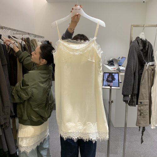 THE AUBE㊣东大门实拍女士26秋冬新款时尚连衣裙OPS可调节