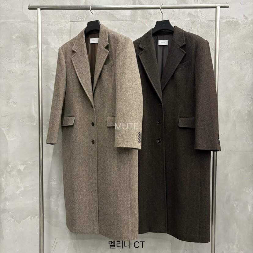 MUTE东大门㊣实拍女士新品热卖时尚人气25秋冬推荐中长款大衣