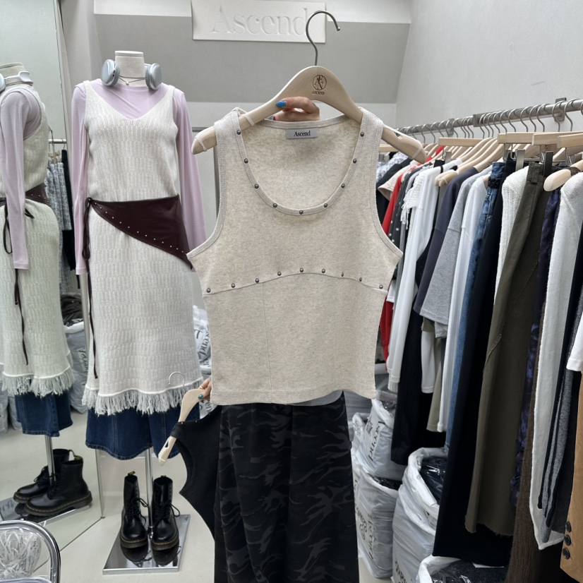 ASCEND东大门㊣代购女装新品推荐休闲25秋冬热卖人气吊带背心