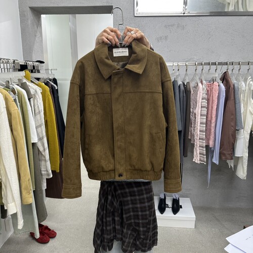 WEARABLE东大门直邮㊣女士26秋冬新品人气热卖真品夹克麂皮