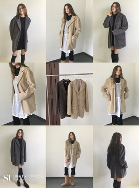 HEUMUTA韩国直邮㊣女装26秋冬新品人气休闲真品西装西服灯心绒