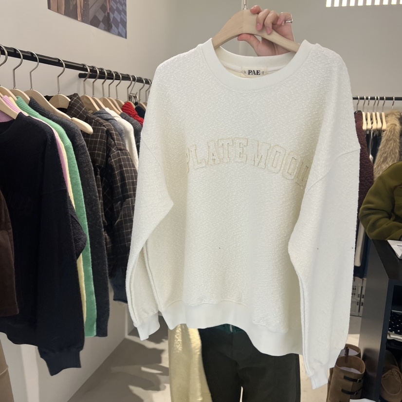 PLATE东大门㊣代购女装新款人气真品热卖推荐休闲卫衣不内里绒