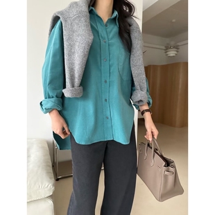 ot东大门㊣直邮女装 25秋冬衬衫 新品 真品时尚 不含披肩 推荐 KIND