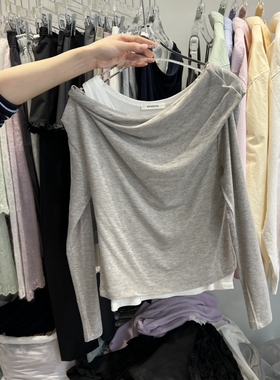 RIVEROOM韩国直邮㊣女士新款25秋冬推荐休闲人气热卖长袖T恤