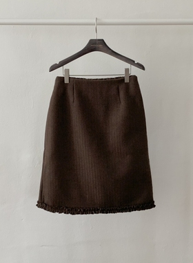 BEFORE SUNRISE韩国代购㊣女士新款时尚25秋冬半身裙中短裙