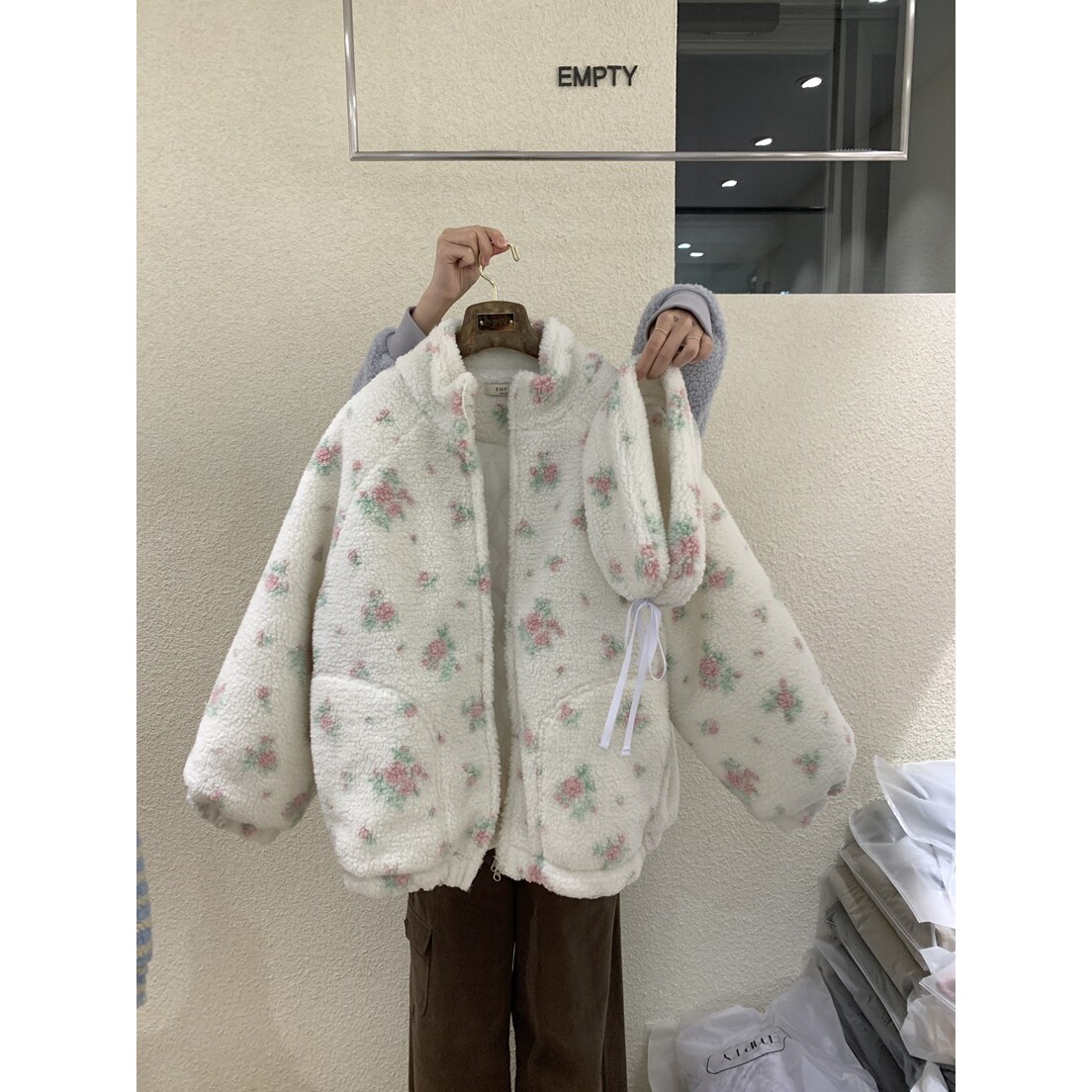 EMPTY东大门㊣直邮女士新款推荐热卖人气休闲时尚套装羊毛套装