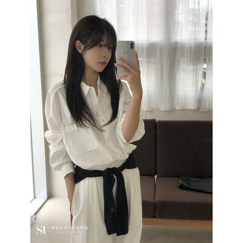 THE EYL㊣东大门实拍女士26秋季新款推荐人气休闲真品衬衫