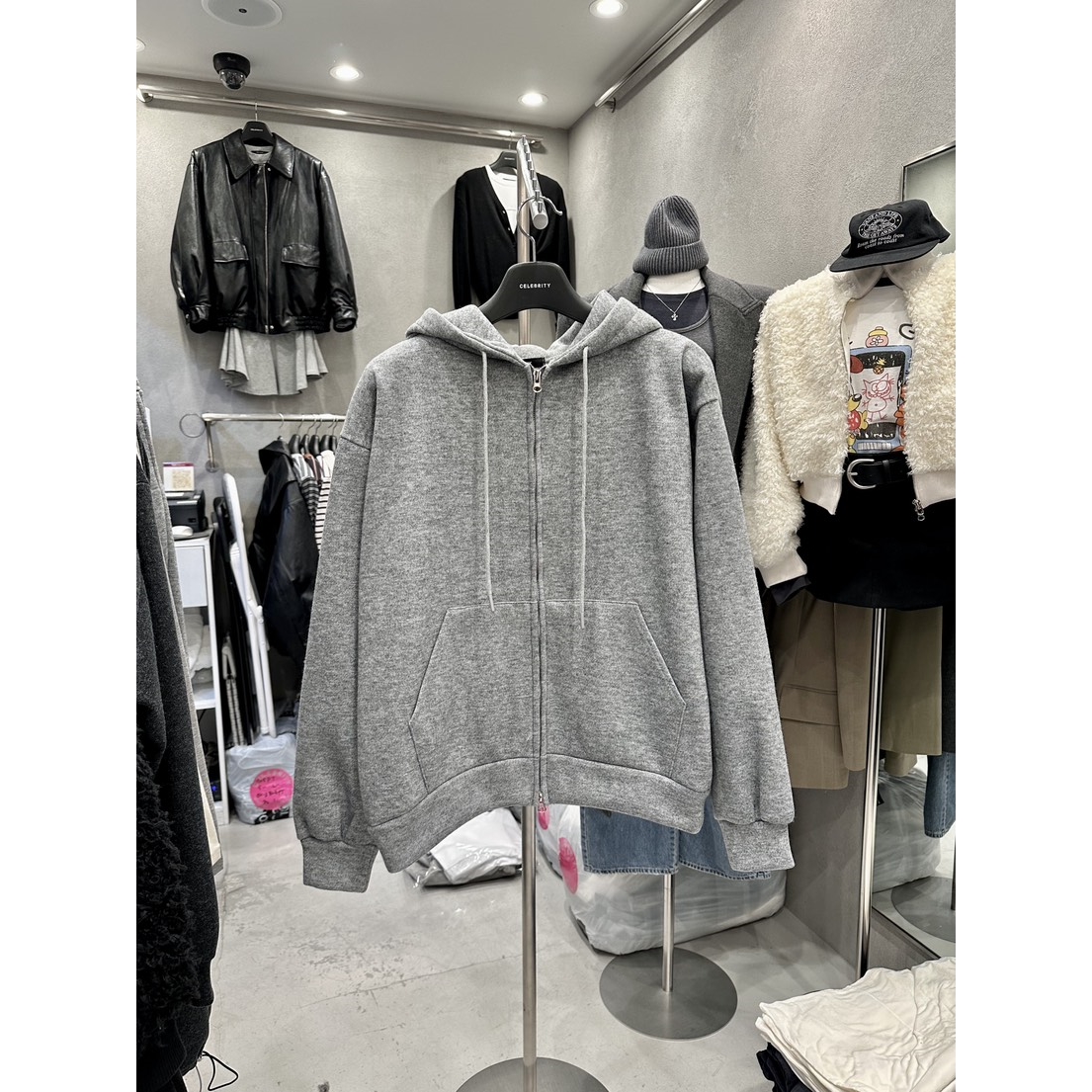 CELEBRITY-A韩国直邮㊣女士新品真品休闲时尚人气卫衣貂皮