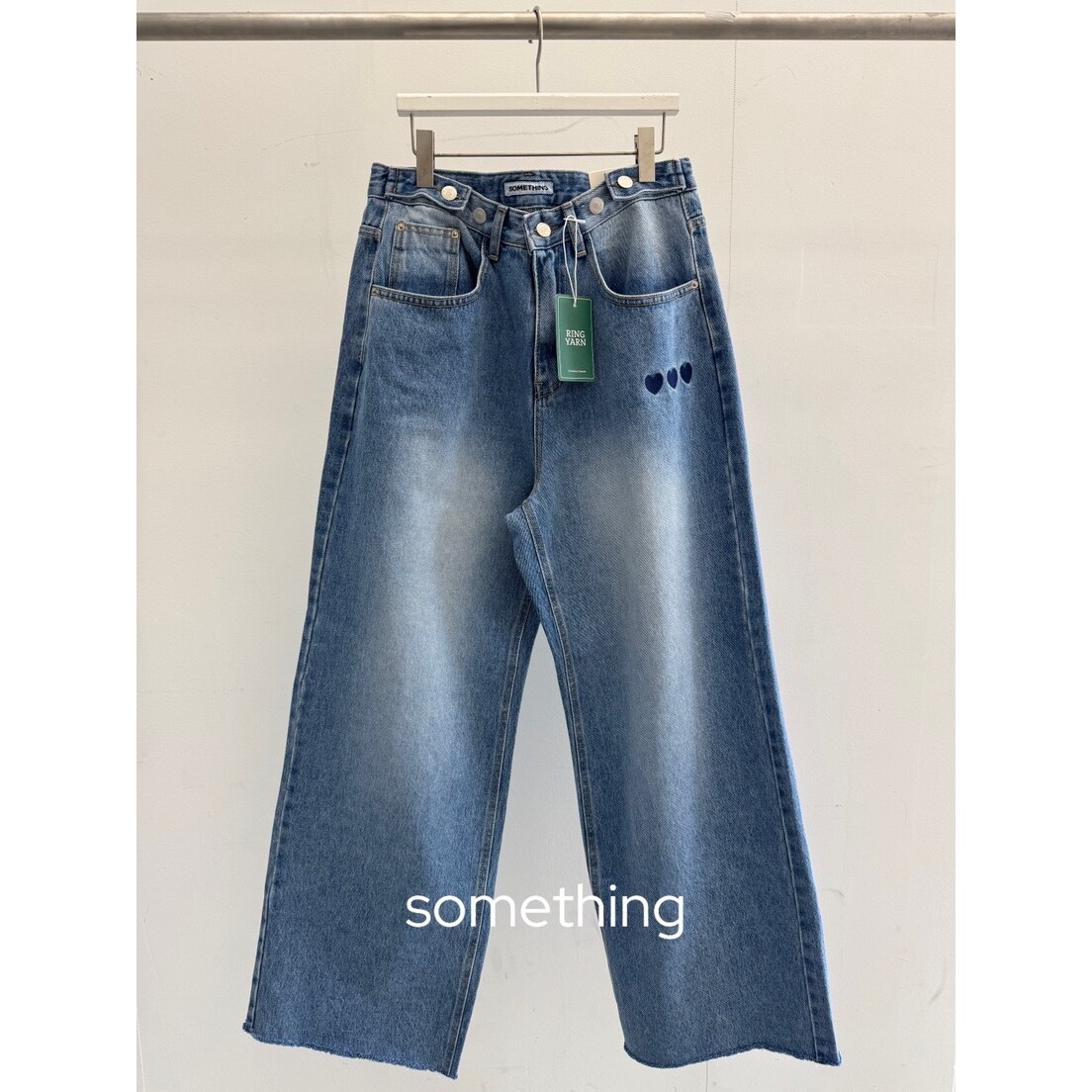 SOMETHING-L/FANCY韩国代购㊣女士新品时尚休闲推荐牛仔裤