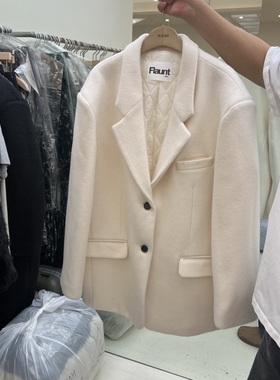 FLAUNT韩国代购㊣女士新款25秋冬休闲推荐人气短款大衣涂层