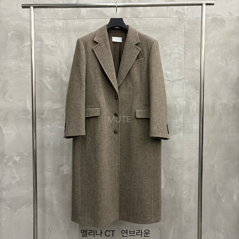 MUTE东大门㊣实拍女士新品热卖时尚人气25秋冬推荐中长款大衣