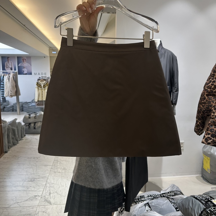 NEROLI 36东大门㊣直邮女装新款真品休闲热卖25秋冬短裙夹棉