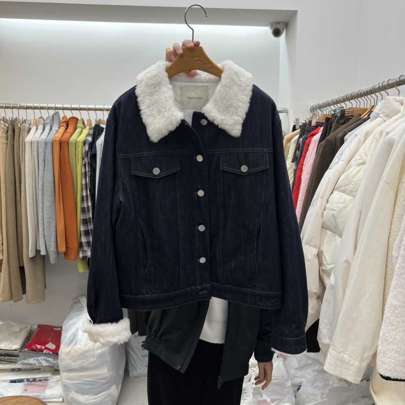 DRESS ROOM东大门㊣直邮女士新品人气真品休闲25秋冬时尚夹克