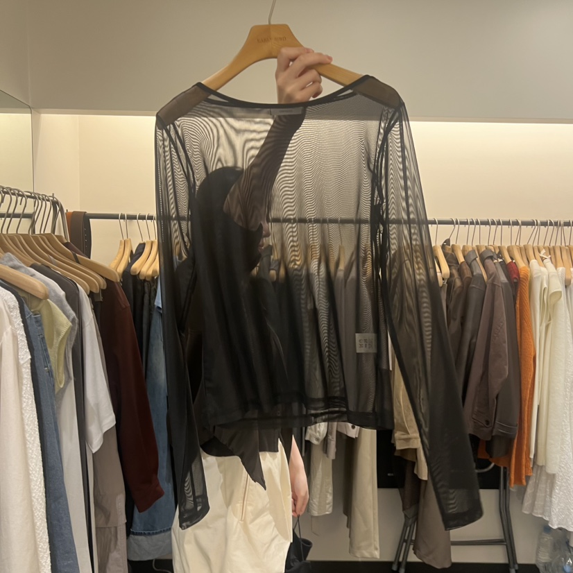 OBSESS/EARLY BIRD东大门㊣直邮女装新品推荐长袖T恤网眼