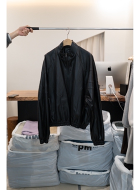 FRIC东大门㊣直邮女装新品25秋冬热卖真品推荐时尚皮衣牛皮