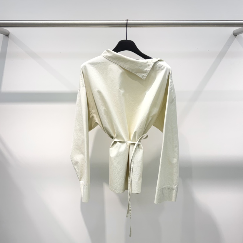 WATER/RIVER韩国代购㊣女士新品热卖休闲25秋冬衬衫含腰绳