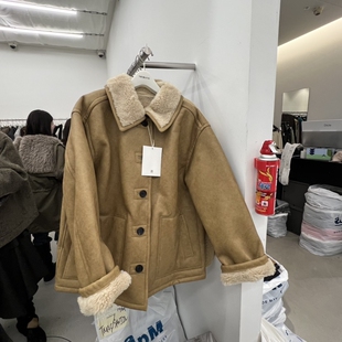 BREATHE韩国代购㊣女装新款热卖人气真品时尚短款大衣两面可穿