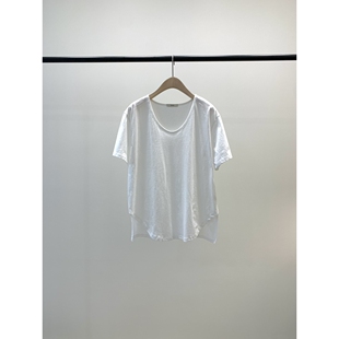 KNOCK东大门㊣实拍女士新品25秋冬人气推荐休闲时尚真品T恤V领