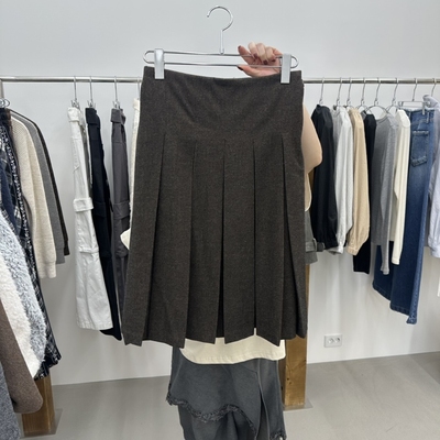 ENHANCE/HOPESMORE东大门㊣实拍女装新品半身裙中短裙褶皱