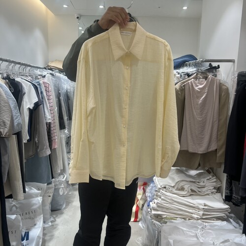 THE REST/UNNOEUD㊣韩国直邮实拍女装新款热卖休闲衬衫透明