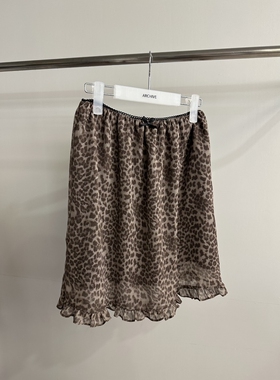 ARCHIVE-P东大门㊣直邮女装新款时尚25秋冬休闲真品短裙豹纹